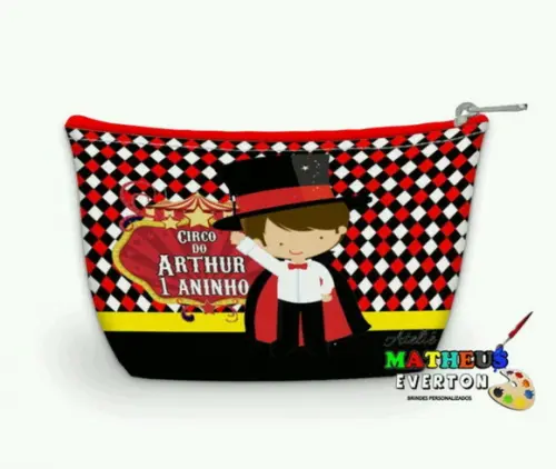 Necessaire Personalizada Circo (faço Outros Temas)