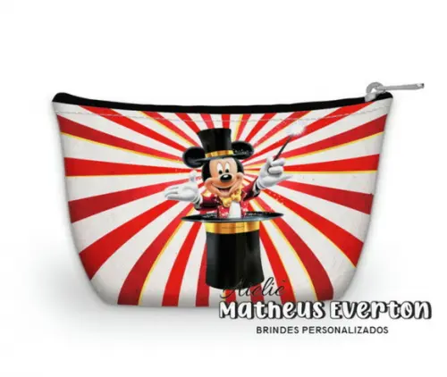 Necessaire Personalizada Circo do Mickey (faço Outros Temas)