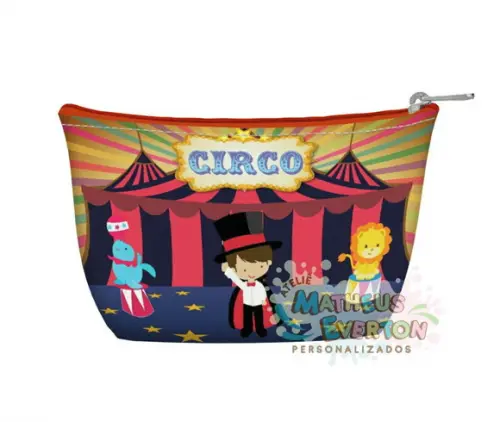 Necessaire Personalizada Circo (faço Outros Temas)