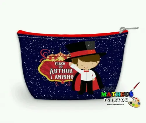 Necessaire Personalizada Circo (faço Outros Temas)