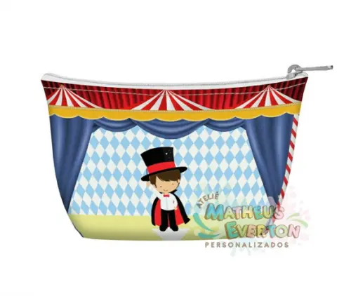 Necessaire Personalizada Circo (faço Outros Temas)
