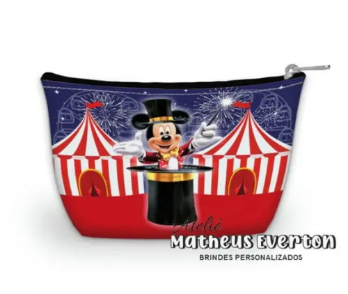 Necessaire Personalizada Circo do Mickey (faço Outros Temas)