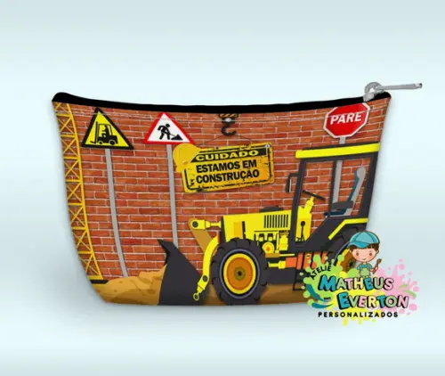 Necessaire Personalizada Construção ( Faço Outros Modelos).