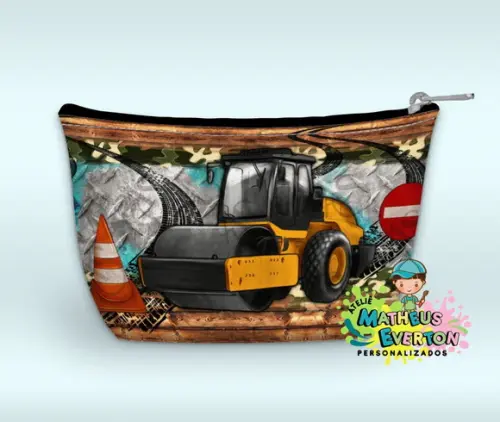 Necessaire Personalizada Construção ( Faço Outros Modelos).