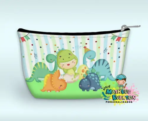 Necessaire Personalizada Dino Baby (faço Outros Modelos).