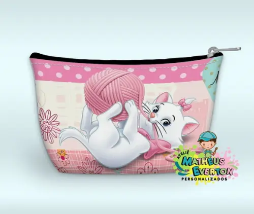 Necessaire Personalizada Gata Marie (faço Outros Modelos)
