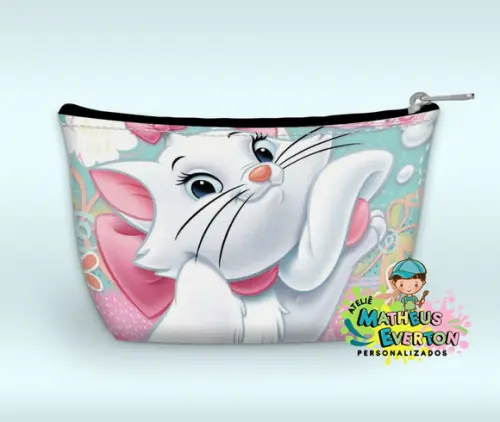Necessaire Personalizada Gata Marie (faço Outros Modelos)