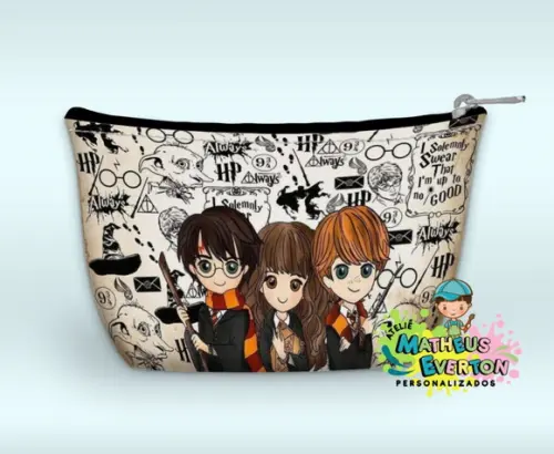 Necessaire Personalizada Harry Potter Cute ( Faço Outros. )
