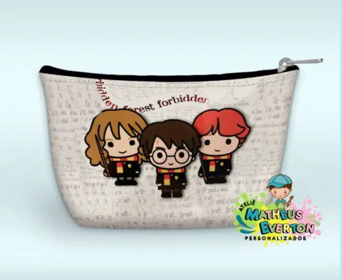 Necessaire Personalizada Harry Potter Cute ( Faço Outros. )