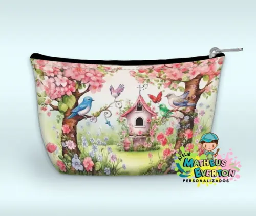 Necessaire Personalizada Jardim das Borboletas