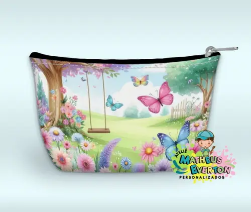 Necessaire Personalizada Jardim das Borboletas