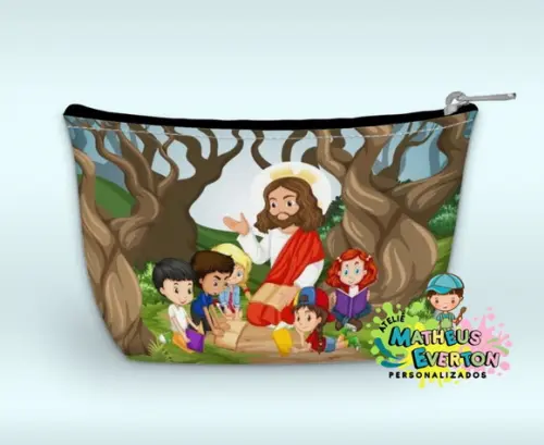Necessaire Personalizada Jesus e as Crianças