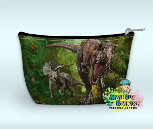 Necessaire Personalizada Jurassic Park ( Faço Outros Tema ).