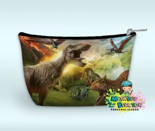 Necessaire Personalizada Jurassic Park ( Faço Outros Tema ).
