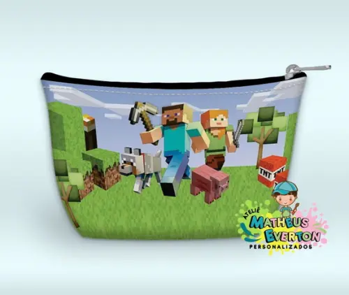 Necessaire Personalizada Minecraft (faço Outros)