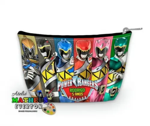 Necessaire Personalizada Power Rangers (faço Outros Modelos)