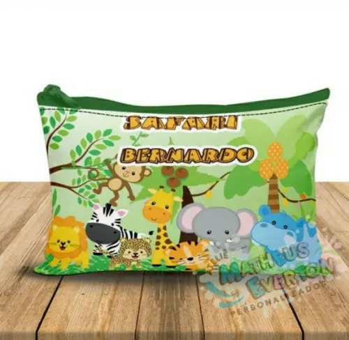 Necessaire Personalizada Safari Baby ( Faço Todos os Temas )