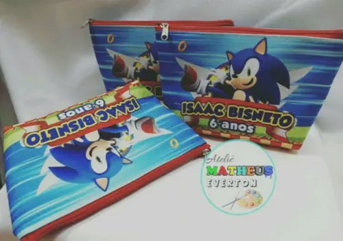 Necessaire Personalizada Sonic 2