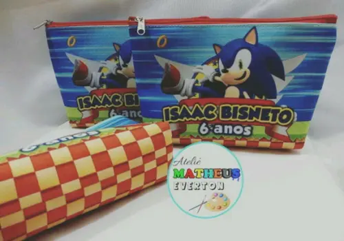 Necessaire Personalizada Sonic 2