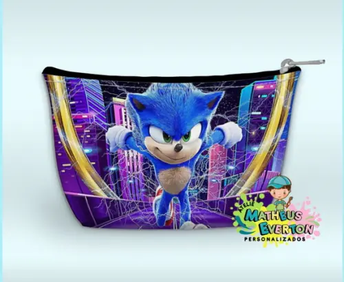 Necessaire Personalizada Sonic 3