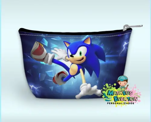 Necessaire Personalizada Sonic 3
