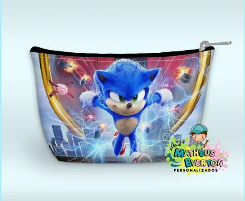Necessaire Personalizada Sonic 3