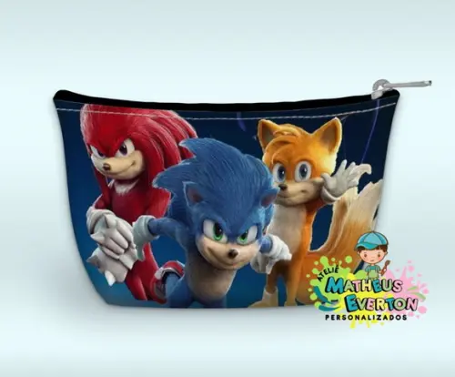 Necessaire Personalizada Sonic 3