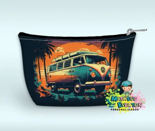 Necessaire Personalizada Tardezinha Kombi Faço Outros Temas