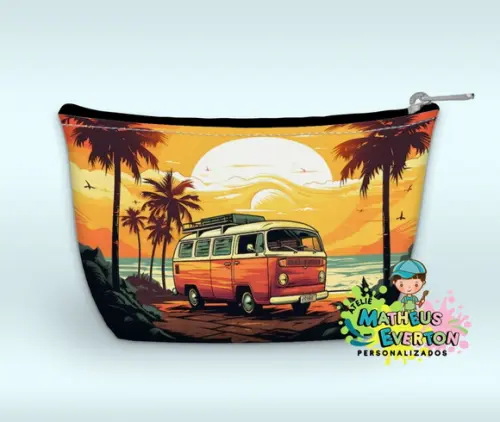 Necessaire Personalizada Tardezinha Kombi Faço Outros Temas