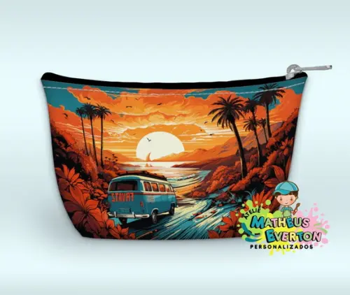 Necessaire Personalizada Tardezinha Kombi Faço Outros Temas
