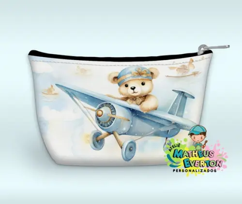 Necessaire Personalizada Ursinho Aviador