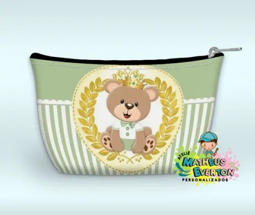 Necessaire Personalizada Urso Príncipe( Faço Outros Modelos)
