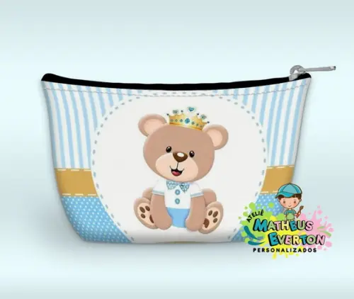 Necessaire Personalizada Urso Príncipe( Faço Outros Modelos)