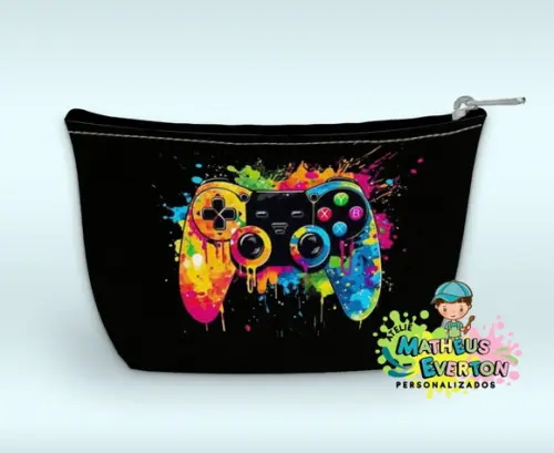 Necessaire Personalizada Video Game (faço Outros Modelos).
