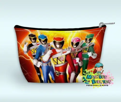 Necessaire Power Rangers Dino Charge ( Faço Outros Modelos )