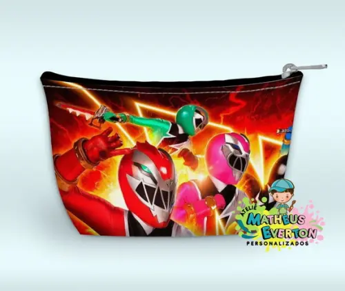 Necessaire Power Rangers Dino Fury ( Faço Outros Modelos )