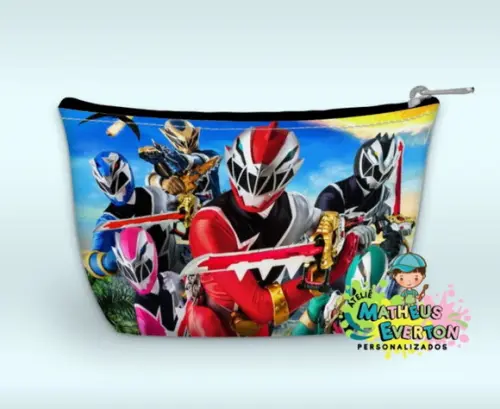 Necessaire Power Rangers Dino Fury ( Faço Outros Modelos )