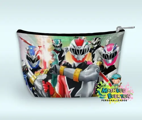 Necessaire Power Rangers Dino Fury ( Faço Outros Modelos )