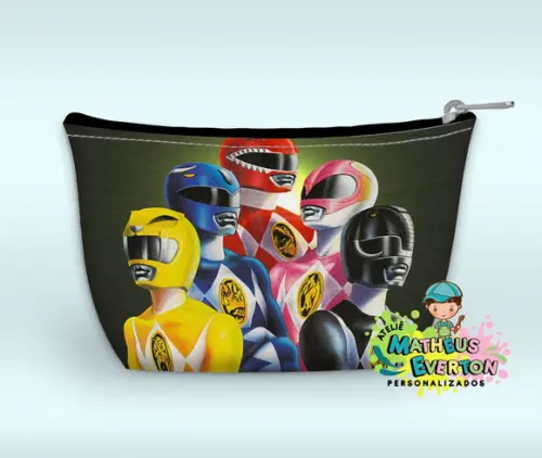 Necessaire Power Rangers Mighty Morphin Faço Outros Modelos