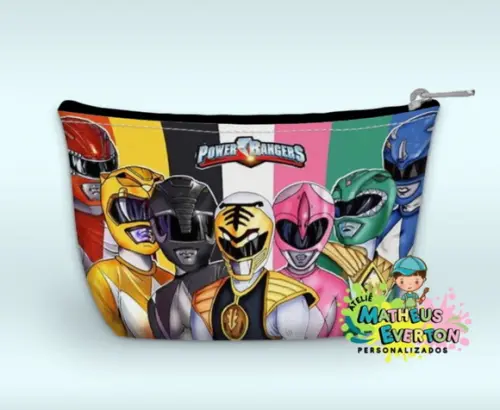 Necessaire Power Rangers Mighty Morphin Faço Outros Modelos