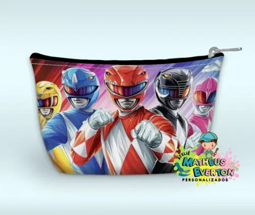 Necessaire Power Rangers Mighty Morphin Faço Outros Modelos