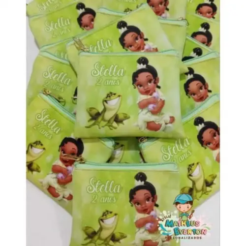 Porta Moedas Personalizada a Princesa e Sap( Frente e Verso)