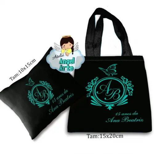 Sacola Ecobag e Almofada 15 Anos ( Somente Sacola)