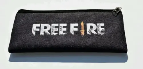 100 Necessaire Personalizada Free Fire 20x11 e 60 P Niquel