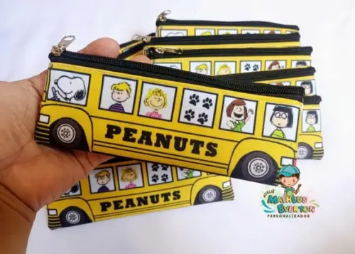 20 Estojos Slim Personalizado Snoopy Tamanho 19x7