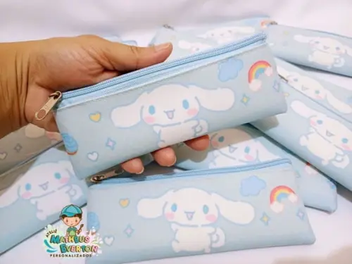 25 Estojos Slim Personalizado Cinnamoroll Tam: 19x7cm