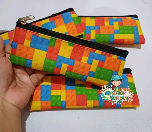 25 Estojos Slim Personalizado Lego Tam: 19x7