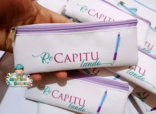 25 Estojos Slim Tam:19x7cm, Personalizamos com Sua Logo