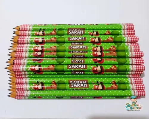 25 Lapis Personalizado Chapeuzinho Vermelho