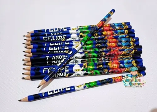 25 Lapis Personalizado Ninjago